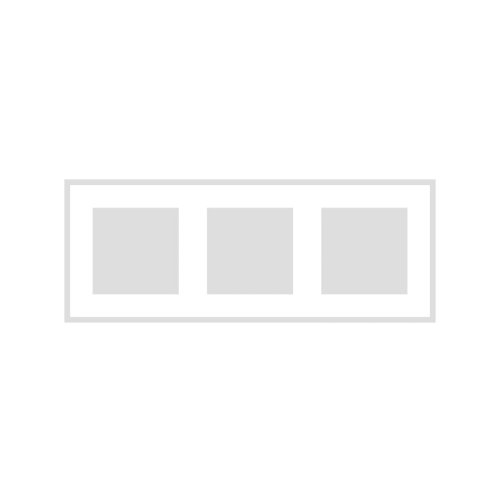 Triple frame plexi DECENTE - Material: plexi, Colour: black, Frames multiplicity: triple frame, Frame orientation: horizontal