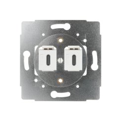 Zásuvka 2x USB-C s nabíječkou