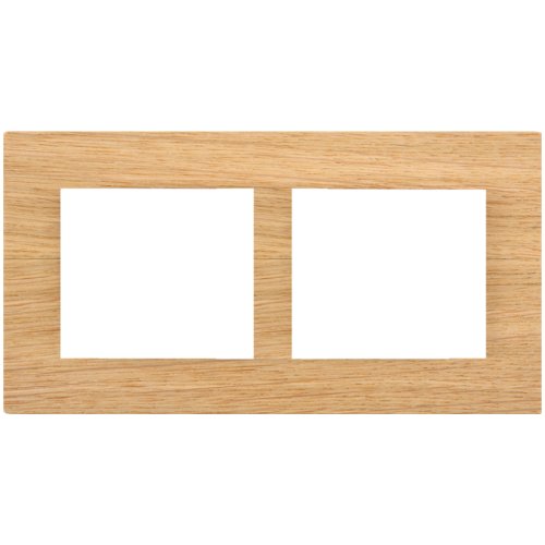 Double frame wooden DECENTE - Material: wood, Colour: MDF oak, Frames multiplicity: double frame, Frame orientation: horizontal