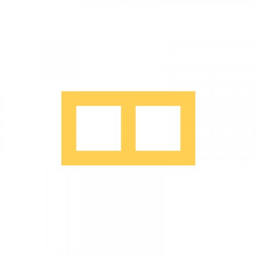 Rámeček dvojnásobný - Barva rámečku: slunečnicově žlutý