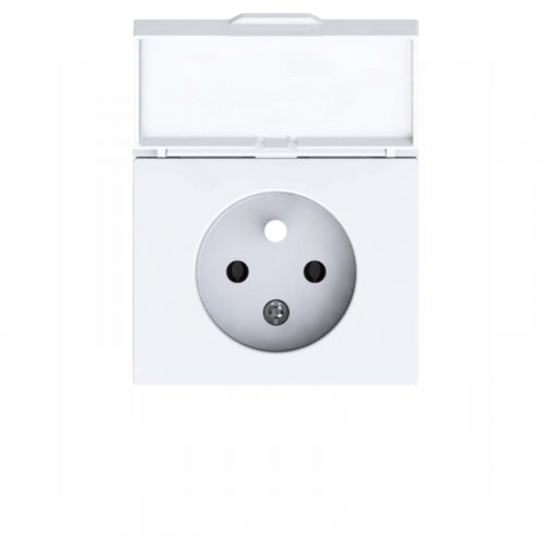 Single socket cover - Cover colour: white