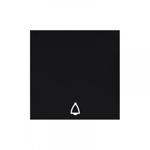 Kryt jednoduchý se symbolem zvonku - Barva krytu: antracitově černá