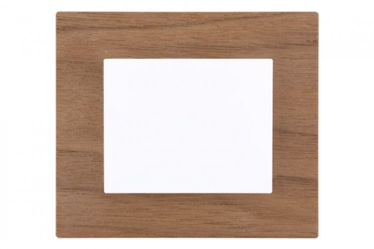 Single frame wooden DECENTE - Material: wood, Colour: MDF walnut