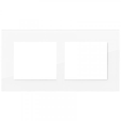 Rámeček dvojnásobný plexisklo DECENTE - Materiál: plexisklo, Barva: bílý, Násobnost rám.: dvojnásobný, Orientace rám.: horizontální
