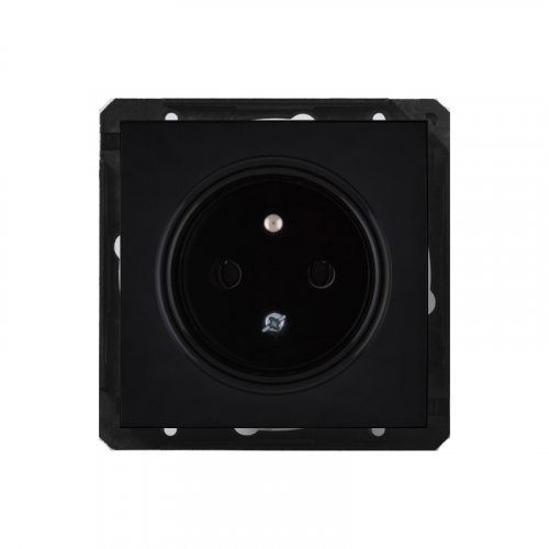Zásuvka - Cover colour: anthracite black, Device type: single outlet